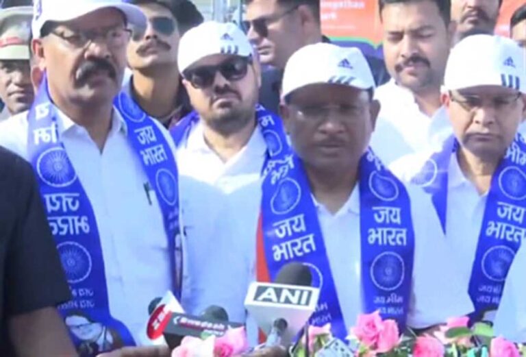 सीएम साय जय भीम पदयात्रा में हुए शामिल