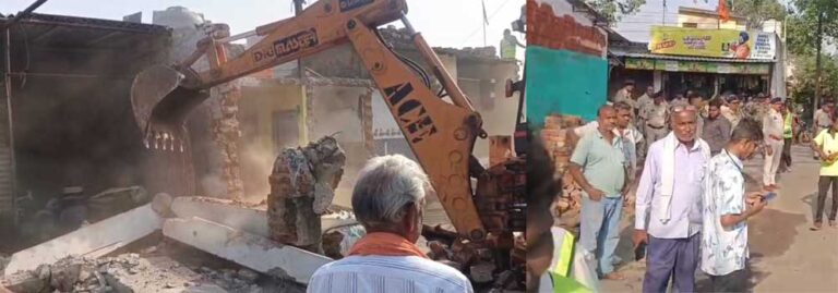 भिलाई नगर निगम ने अवैध कब्जों के खिलाफ चलाया बुलडोजर, 53 मकानों पर की कार्रवाई