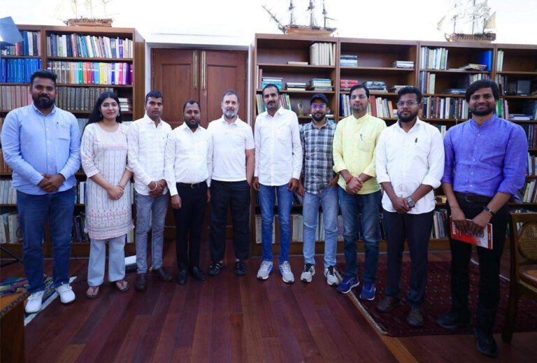 ओबीसी सशक्तिकरण, आरक्षण एवं व्यवसायिक अवसरों पर राहुल गांधी जी से महत्वपूर्ण बैठक