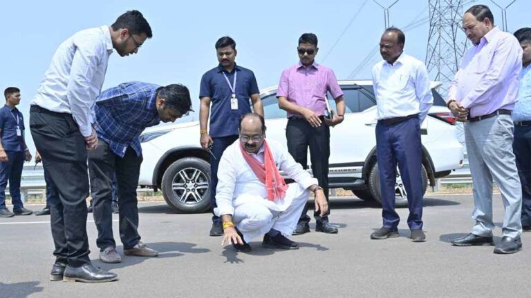 भारतमाला परियोजना के निर्माण का डिप्टी सीएम साव ने किया औचक निरीक्षण