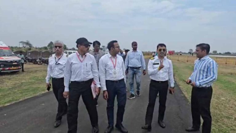 आपातकालीन स्थिति में सेना का विमान उतारने रतलाम बंजली हवाई पट्टी का निरीक्षण, हवाई पट्टी का रखरखाव PWD करता