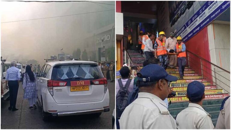 समदड़िया माल में गिरे बम, फायर फाइटर ने बुझाई आग, एनडीआरएफ की टीम आई, रेस्क्यु टीम ने घायलों को सुरक्षित निकाला