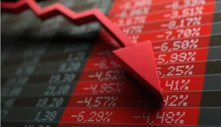 घरेलू बाजारों सेंसेक्स और निफ्टी में सोमवार को गिरावट दर्ज की गई