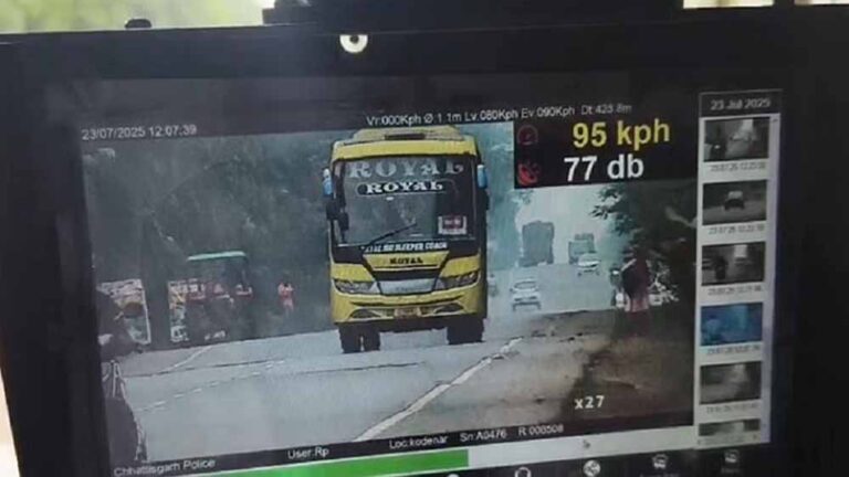 तेज रफ्तार पर लगाम: इंटरसेप्टर की निगरानी में धड़ाधड़ कट रहे चालान