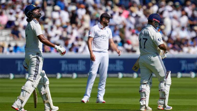 लंच से पहले भारत को लगा बड़ा झटका, ऋषभ पंत हुए रन आउट