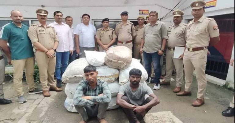 ट्रक की केबिन में छिपा रखा था 50 लाख का अफीम डोडा, दो तस्कर धराए