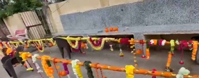 भीलवाड़ा में पहली बार 100 फीट की भव्य मनोकामना कांवड़ यात्रा, पूर्वांचल से जुड़ी आस्था