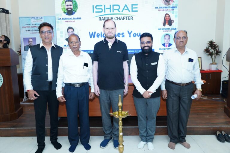 ISHRAE रायपुर चैप्टर का पदभार ग्रहण, सिद्धांत शर्मा पुनः बने अध्यक्ष
