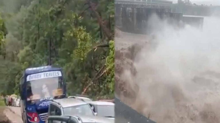 हिमाचल में भारी बारिश: 9 जिलों में कल स्कूल-कॉलेज बंद, मंडी में एम्बुलेंस पलटी