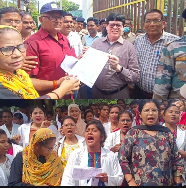 बर्खास्तगी के विरोध में NHM कर्मचारियों का हंगामा, पूरे प्रदेश में आंदोलन और सामूहिक इस्तीफे