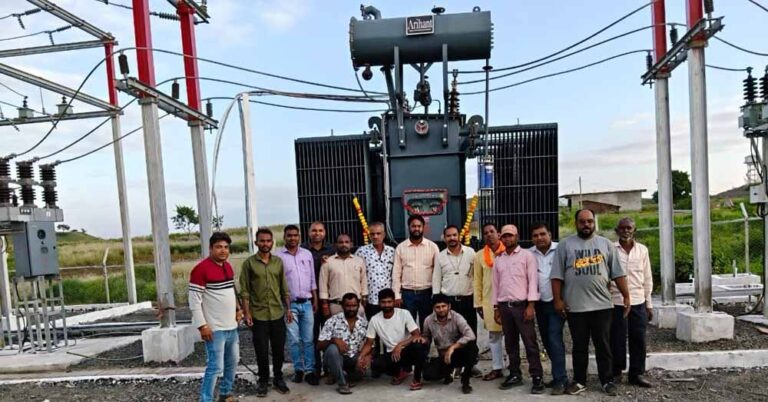 आरडीएसएस अंतर्गत इंदौर संभाग का 43वां सब स्टेशन मठमठ में ऊर्जीकृत