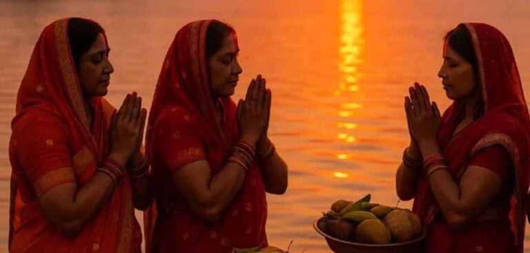 छठ पूजा का तीसरा दिन आज: व्रती महिलाएं देंगी डूबते सूर्य को अर्घ्य