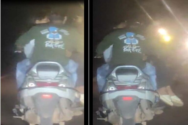 कांकेर में चलती स्कूटी पर कपल का सार्वजनिक रोमांस, वीडियो वायरल होने पर मचा हड़कंप