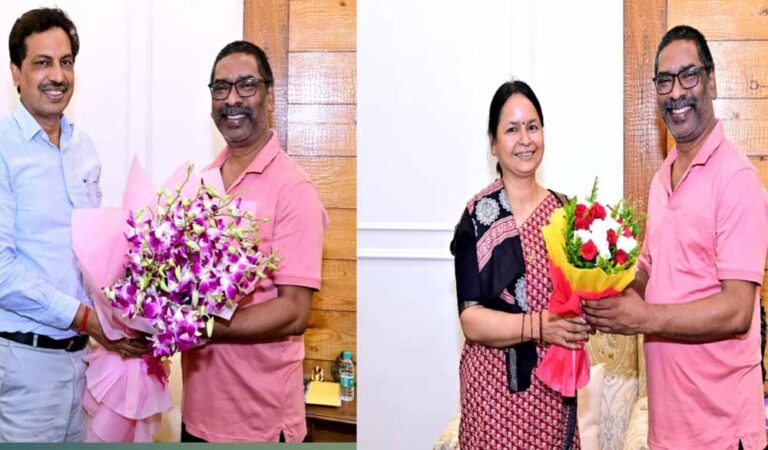 सीएम हेमंत से झारखंड के राज्य निर्वाचन और विकास आयुक्त की शिष्टाचार बैठक, उठाए अहम मुद्दे