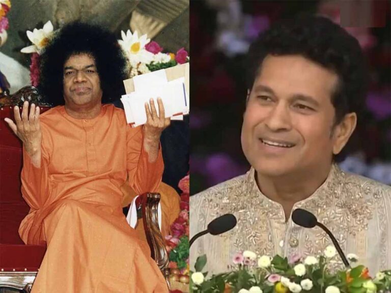 श्री सत्य साईं बाबा के जन्म शताब्दी समारोह में पहुंचे तेंदुलकर, सुनाया विश्व कप 2011 से जुड़ा किस्सा