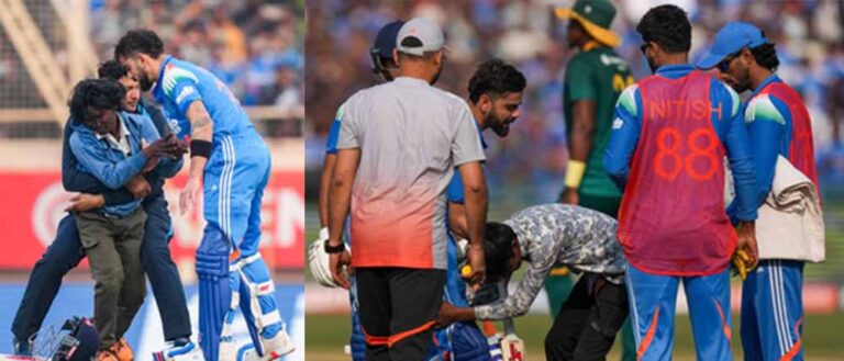 रांची के बाद रायपुर में भी सुरक्षा चूक, मैच के दौरान विराट कोहली के पास पहुंचा फैन