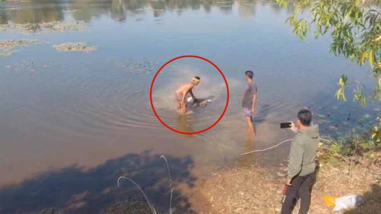 बांध में युवक की शवावस्था: शरीर पर बंधा पत्थर, इलाके में मची सनसनी