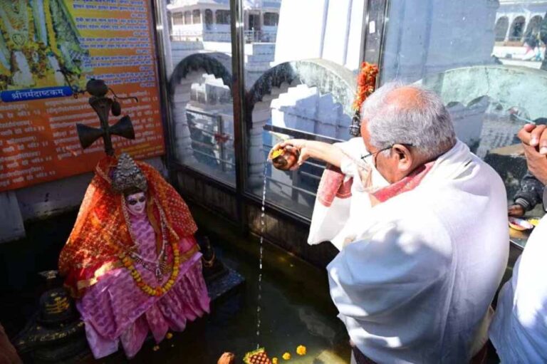 2025 के आखिरी दिन भूपेश बघेल अमरकंटक पहुंचे, मां नर्मदा के किए दर्शन