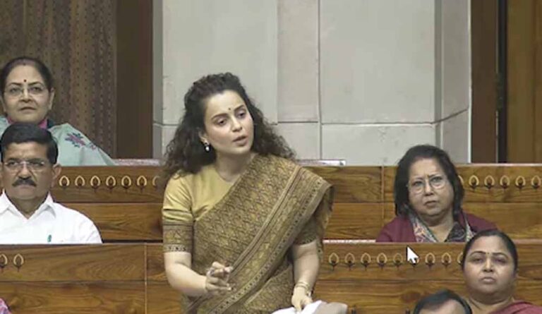 कंगना का वार: ‘पुराने जमाने में बैलट बॉक्स उठाकर ले जाते थे’—लोकसभा में विपक्ष पर तीखा हमला