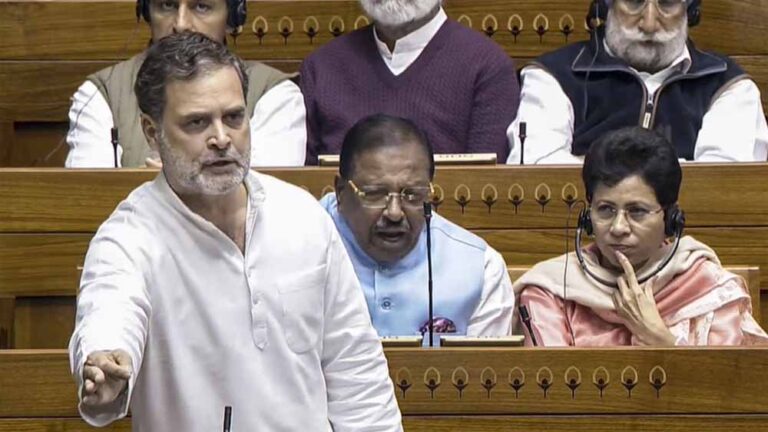 लोकसभा में राहुल गांधी का वार, बोले—‘RSS का लक्ष्य सभी संस्थानों पर कब्जा’