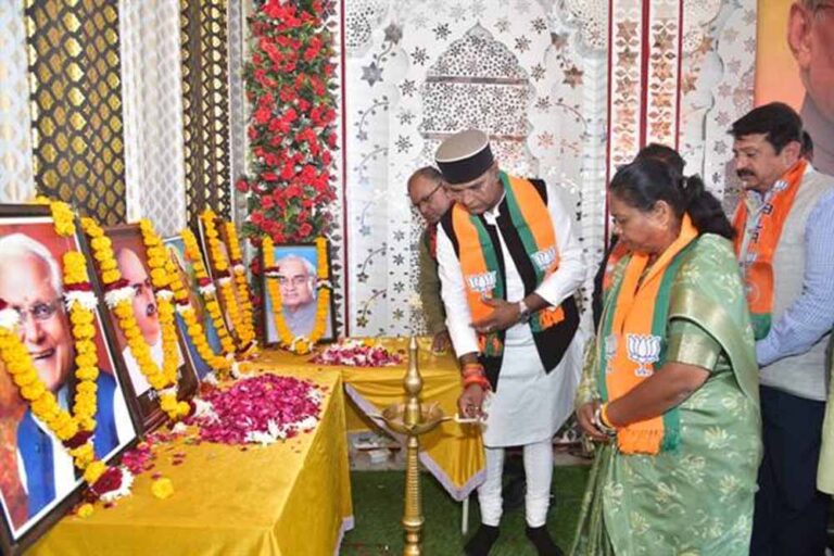 अटल बिहारी वाजपेयी का सुशासन मॉडल देश के लिए मार्गदर्शक : मंत्री सारंग