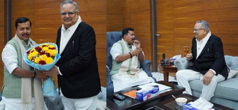 दिल्ली में छत्तीसगढ़ विधानसभा अध्यक्ष डॉ रमन सिंह ने भाजपा के राष्ट्रीय कार्यकारी अध्यक्ष नितिन नबीन से की मुलाकात