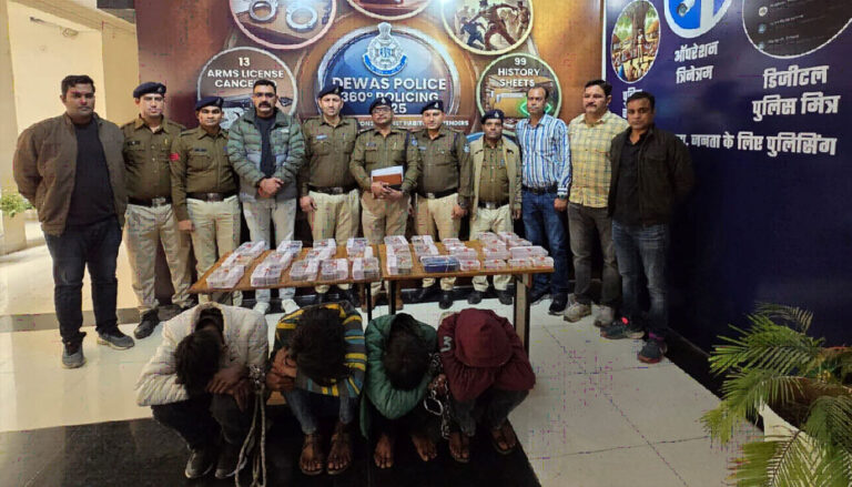 मध्यप्रदेश पुलिस की चोरी, डकैती एवं नकबजनी केविरूद्ध बड़ी सफलताएं