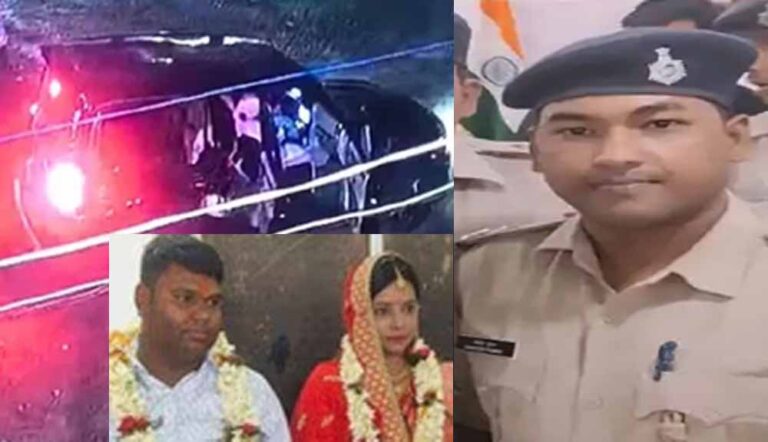 पुलिस की गाड़ी से मायके में फेंका विवाहिता का शव, दारोगा गिरफ्तार और पति फरार