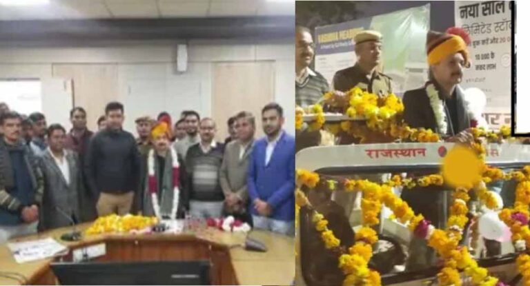 नागौर कलक्टर की अनोखे अंदाज में हुई रिटायरमेंट पार्टी, ढोल-नगाड़ों के साथ अधिकारियों ने दी विदाई