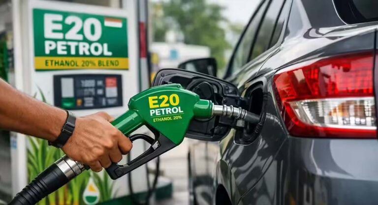 सरकार का बड़ा ऐलान: 1 अप्रैल से पूरे देश में E20 एथेनॉल ब्लेंड पेट्रोल की बिक्री