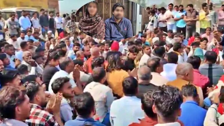 सहारनपुर में कशिश-आजम फरारी पर हंगामा, हिंदूवादी संगठनों ने सड़क जाम कर हनुमान चालीसा पढ़ी