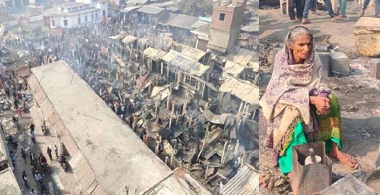 कटिहार में 300 दुकानें जलकर खाक, दुकानदारों ने कर्ज लेकर भरा था लगन का सामान