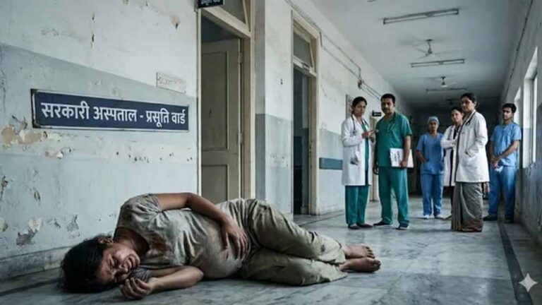 बिहार में अमानवीयता: HIV पॉजिटिव बताकर प्रसव से इनकार, फर्श पर तड़पती रही महिला