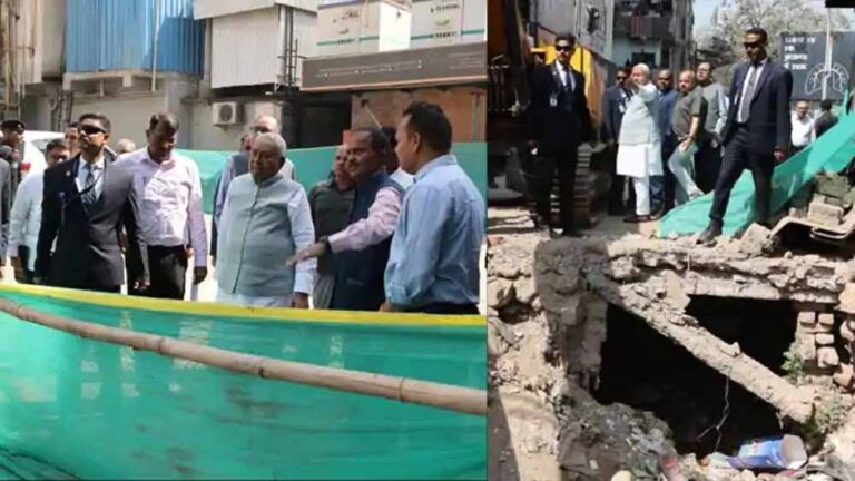 CM नीतीश ने प्रोजेक्ट का किया निरीक्षण, अंडरग्राउंड नाला-सड़क निर्माण में तेजी लाने का दिया निर्देश