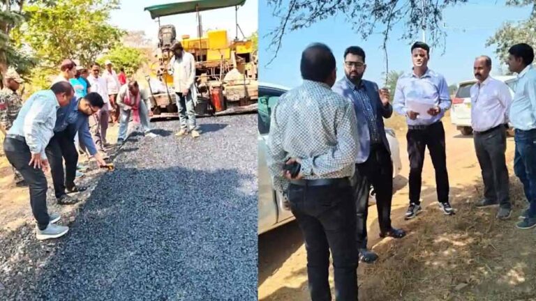 महासमुंद के कलेक्टर ने किया एनएच-06 का निरीक्षण, गुणवत्ता पूर्ण कार्य करने के दिए निर्देश