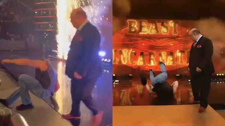 WWE रॉ में एंट्री के दौरान गिर पड़े ब्रॉक लैसनर, वीडियो वायरल