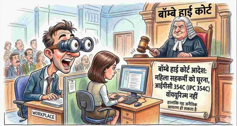 महिला सहकर्मी के शरीर को घूरना ताक-झांक नहीं, हाई कोर्ट का बड़ा फैसला