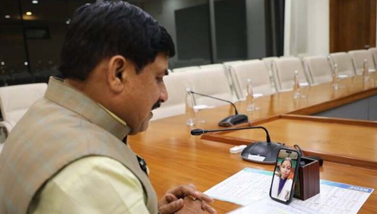 मुख्यमंत्री डॉ. यादव ने कु. प्रतिभा सिहं को वीडियो कॉल पर दी बधाई