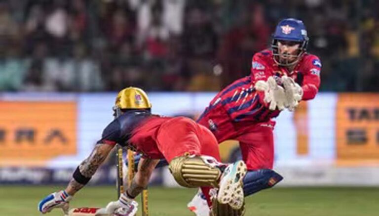 बेंगलुरु ने लखनऊ को हराकर टेबल में टॉप किया, कोहली और रसिक की शानदार पारी
