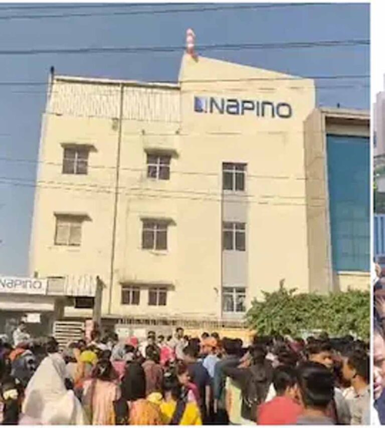 भिवाड़ी औद्योगिक हब में हंगामा, रिलैक्सो और निफोन कंपनी में वेतन वृद्धि की मांग