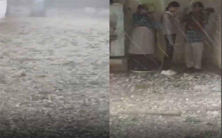 ग्वालियर में मौसम का यू-टर्न: धूप के बाद ओलों की मार, ‘बर्फबारी’ जैसे नजारे से सहमा शहर