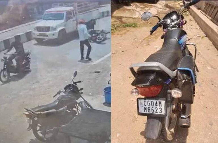 धमतरी में दर्दनाक सड़क हादसा, पिकअप के नीचे आने से बाइक सवार की मौत, VIDEO सामने आया