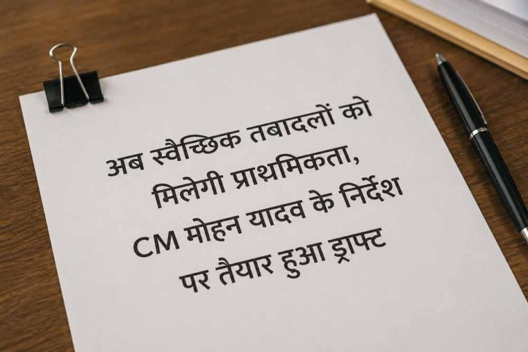अब स्वैच्छिक तबादलों को मिलेगी प्राथमिकता, CM मोहन यादव के निर्देश पर तैयार हुआ ड्राफ्ट