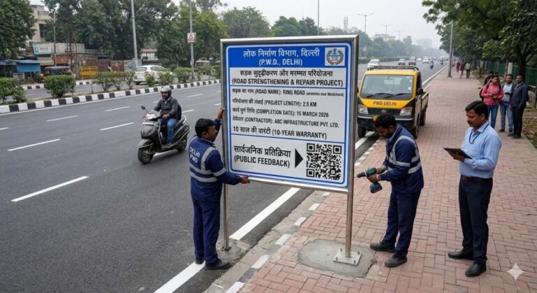 दिल्ली में सड़क शिकायत के लिए QR कोड सिस्टम, ‘नो योर रोड’ प्रोजेक्ट से बढ़ेगी पारदर्शिता