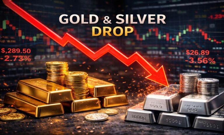 Gold-Silver Crash: अमेरिका के एक फैसले से धड़ाम हुए दाम, चांदी ₹16,500 टूटी; सोना भी फिसला