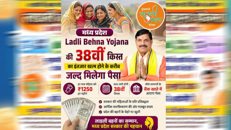 इंतजार खत्म! आज आएगी लाड़ली बहना योजना की 38वीं किस्त, CM मोहन यादव भेजेंगे ₹1500
