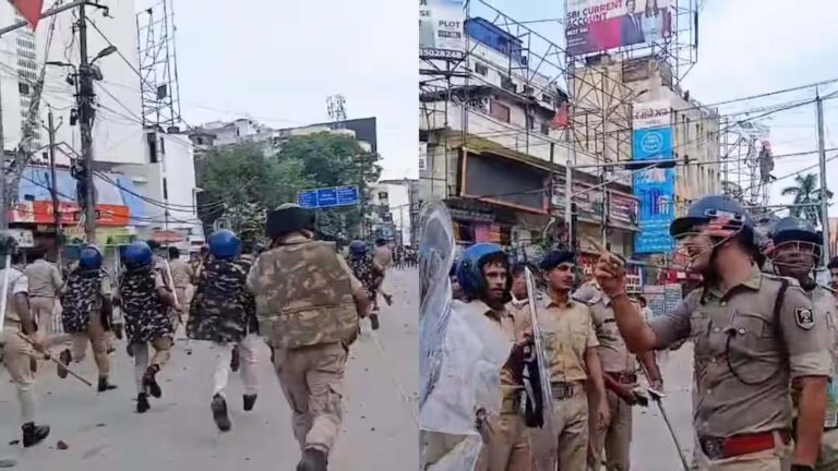 पटना प्रदर्शन में SP का वीडियो वायरल, बोले- पीछे हटे तो नौकरी नहीं छोड़ूंगा