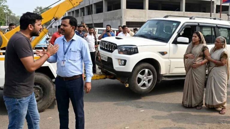 बिलासपुर में फाइनेंस कंपनी कर्मचारियों पर गंभीर आरोप, गर्भवती महिला की कार रोकी