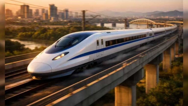 India’s First Bullet Train: जमीन से 12 मीटर ऊपर बना ये स्टेशन, 320 किमी की रफ्तार से दौड़ेगी ट्रेन; जानें वजह