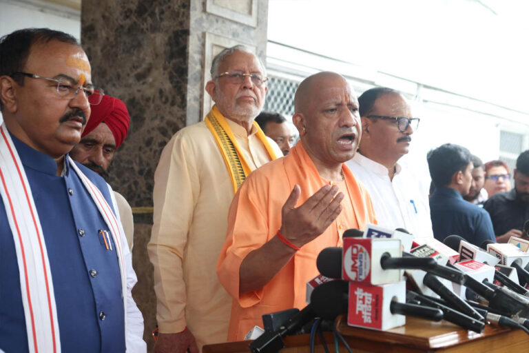 जिनके जेब से राममंदिर निर्माण के लिए एक पैसा नहीं निकला, वे लोग कर रहे चंदा चोरी की बातः मुख्यमंत्री